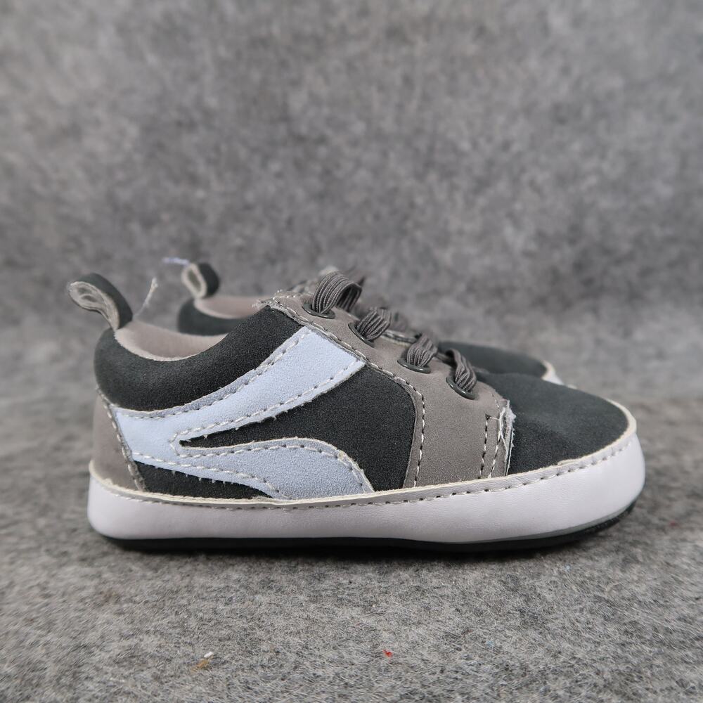 Carters Baby Shoes Child Of Mine Sneakers Pull On 3 to 6 Months Grey Comfort